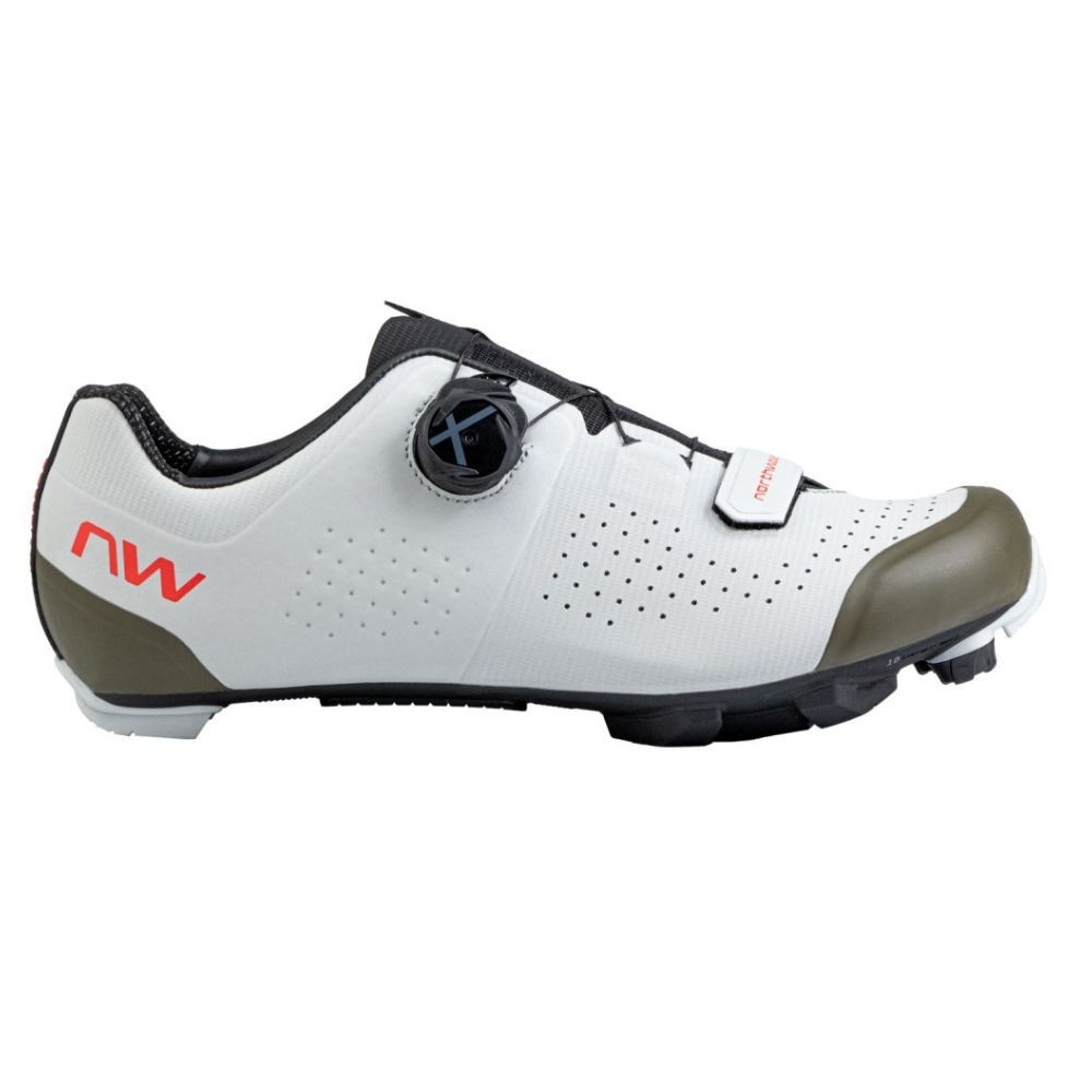 Chaussures VTT Northwave Razer Gris Clair-Vert Forest|Chaussures VTT