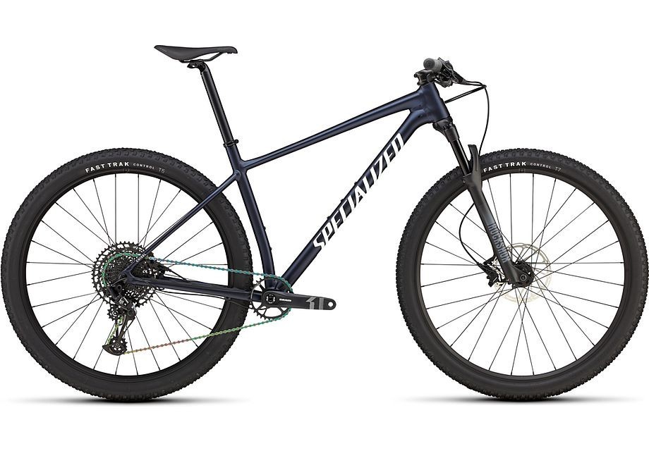 Vélo Specialized Chisel Hardtail Comp Gloss Metallic Deep Marine / Blanc 2025