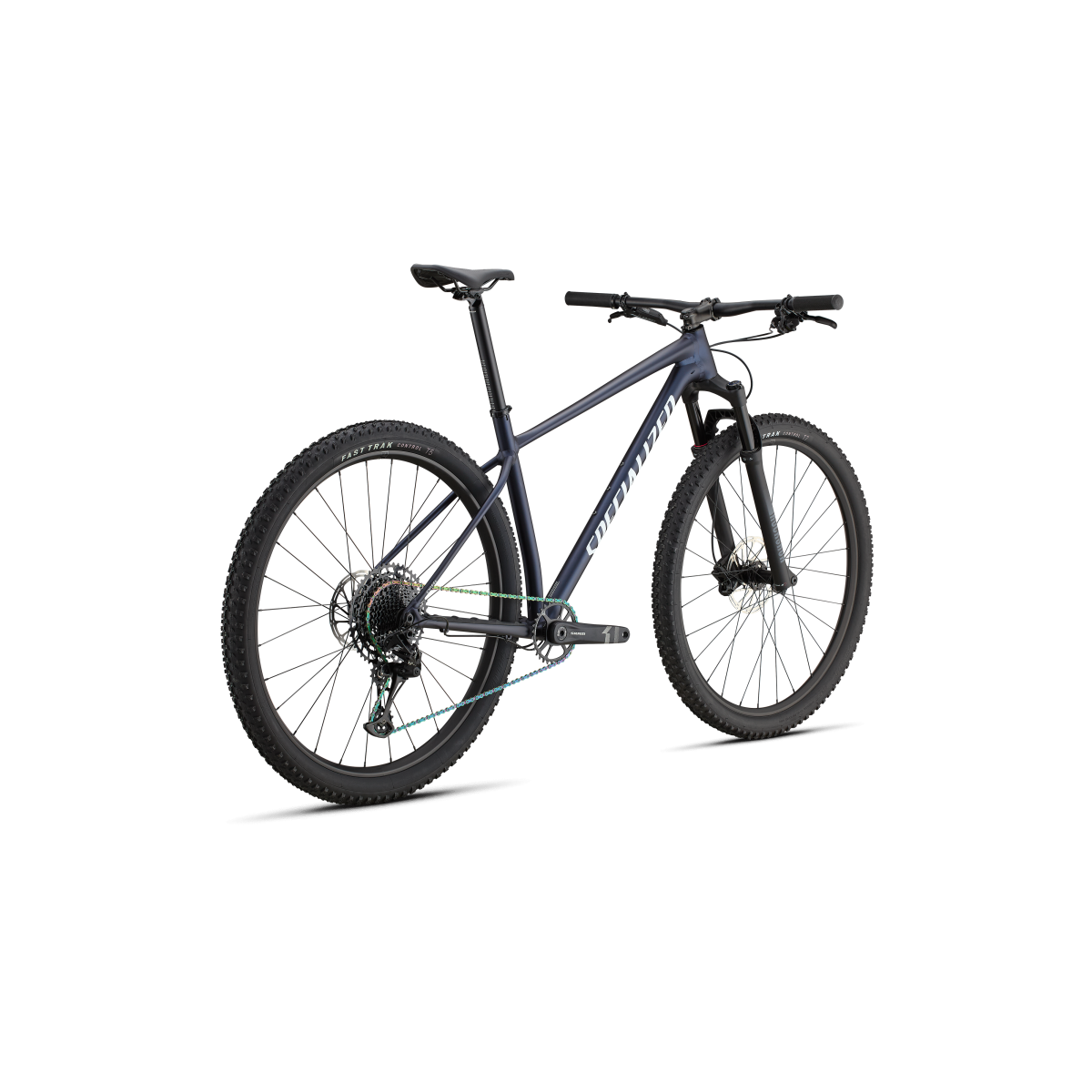 Vélo Specialized Chisel Hardtail Comp Gloss Metallic Deep Marine / Blanc 2025