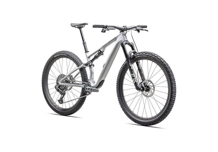 Vélo Specialized Epic 8 Expert Evo  Argent satiné poussiéreux / Gris acier 2025