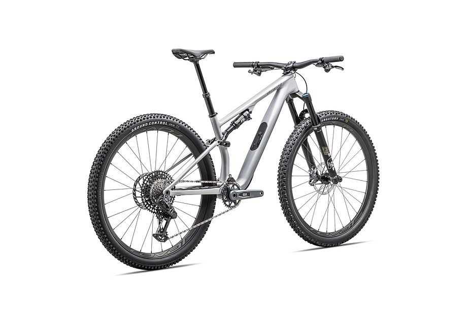 Vélo Specialized Epic 8 Expert Evo  Argent satiné poussiéreux / Gris acier 2025