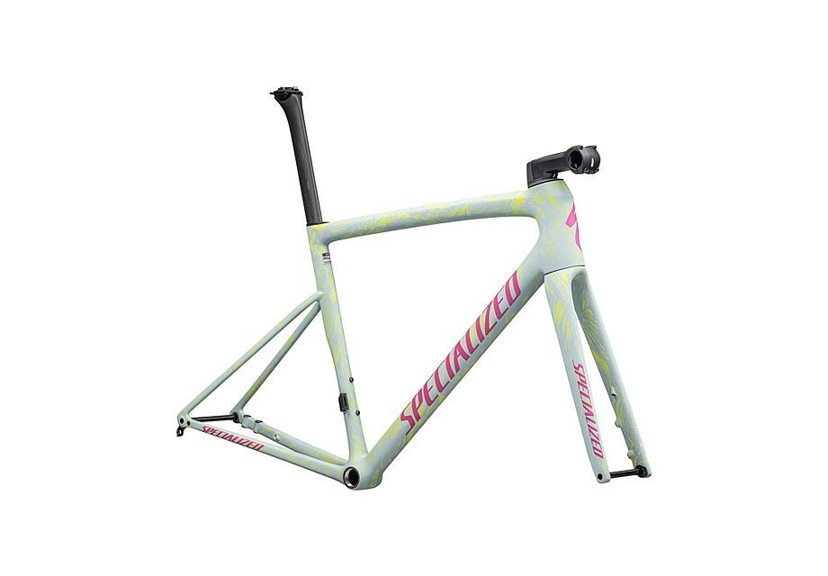 Cuadro Specialized Tarmac SL8 Satin Ion Metallic / Sea Foam Strata / Rebel Pink 2025