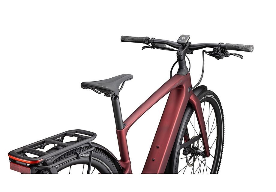 Vélo Specialized Turbo Vado SL 2 6.0 EQ Carbone Satin Red Sky / Red Onyx Frost 2025