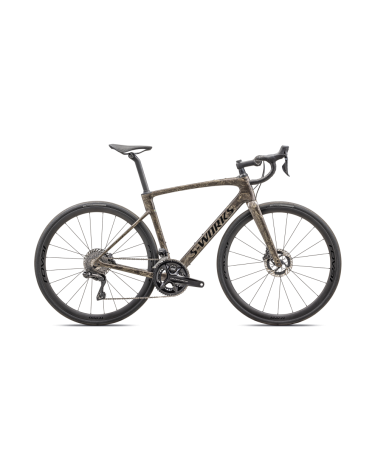 Bicicleta Specialized ROUBAIX SW DI2 Gloss Toupe / Gunmetal Strata / Charcoal 2025