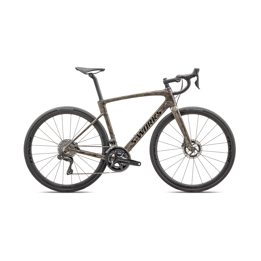 Bicicleta Specialized ROUBAIX SW DI2 Gloss Toupe / Gunmetal Strata / Charcoal 2025