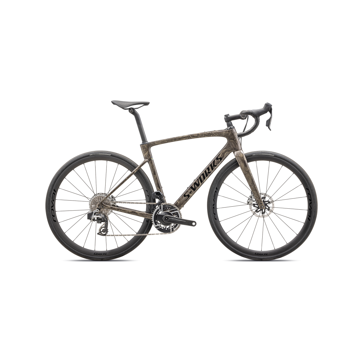 Vélo Specialized ROUBAIX SW ETAP Gloss Taupe/Gunmetal Strata/Charcoal 2025