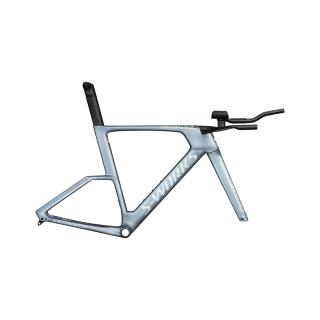 Cadre Specialized SHIV TT SW MODULE Gloss Glacial Metallic / Rouge à Or Pearl Edge Fade / Blanc Métallisé Argent 2025