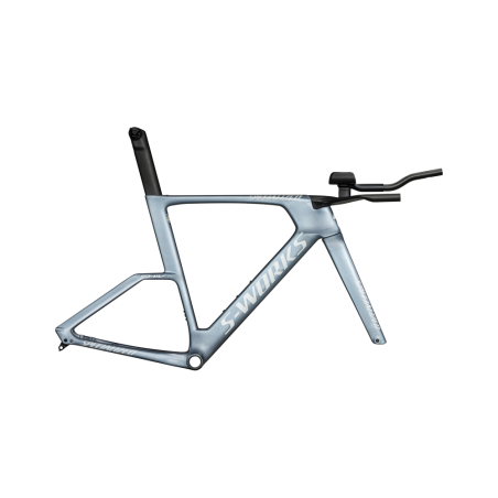 Cadre Specialized SHIV TT SW MODULE Gloss Glacial Metallic / Rouge à Or Pearl Edge Fade / Blanc Métallisé Argent 2025