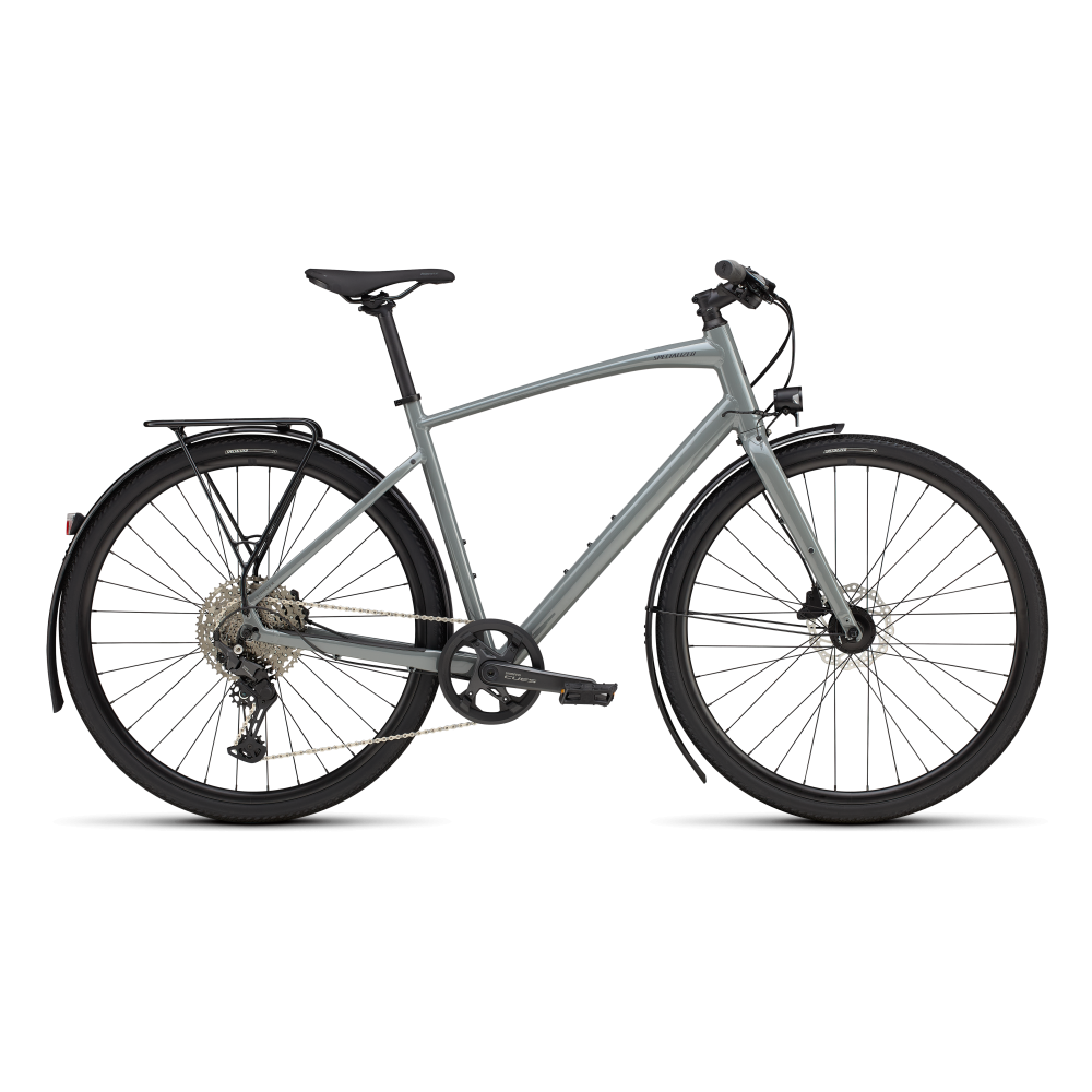 Bicicleta Specialized Sirrus X 3.0 Eq Gloss Ashen Grey / Black Liquid Metal Reflective 2025