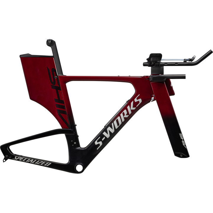 Cuadro Specialized Shiv Sw Frmset Ltd Gloss Maroon Tarmac Black Metallic White Silver 2024