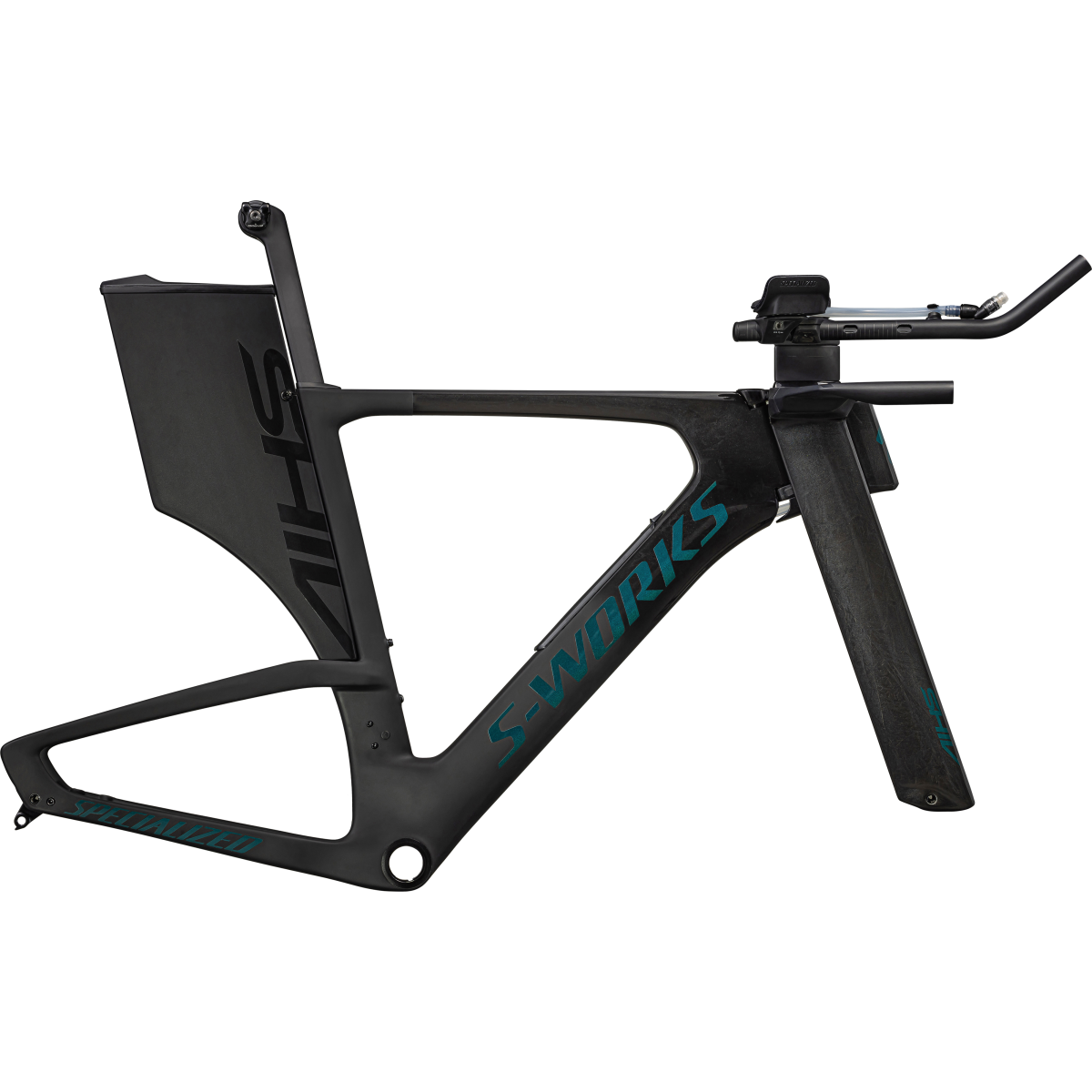 Cuadro Specialized Shiv Sw Frmset Ltd Gloss Black Nearly Black Smoke Granite Teal