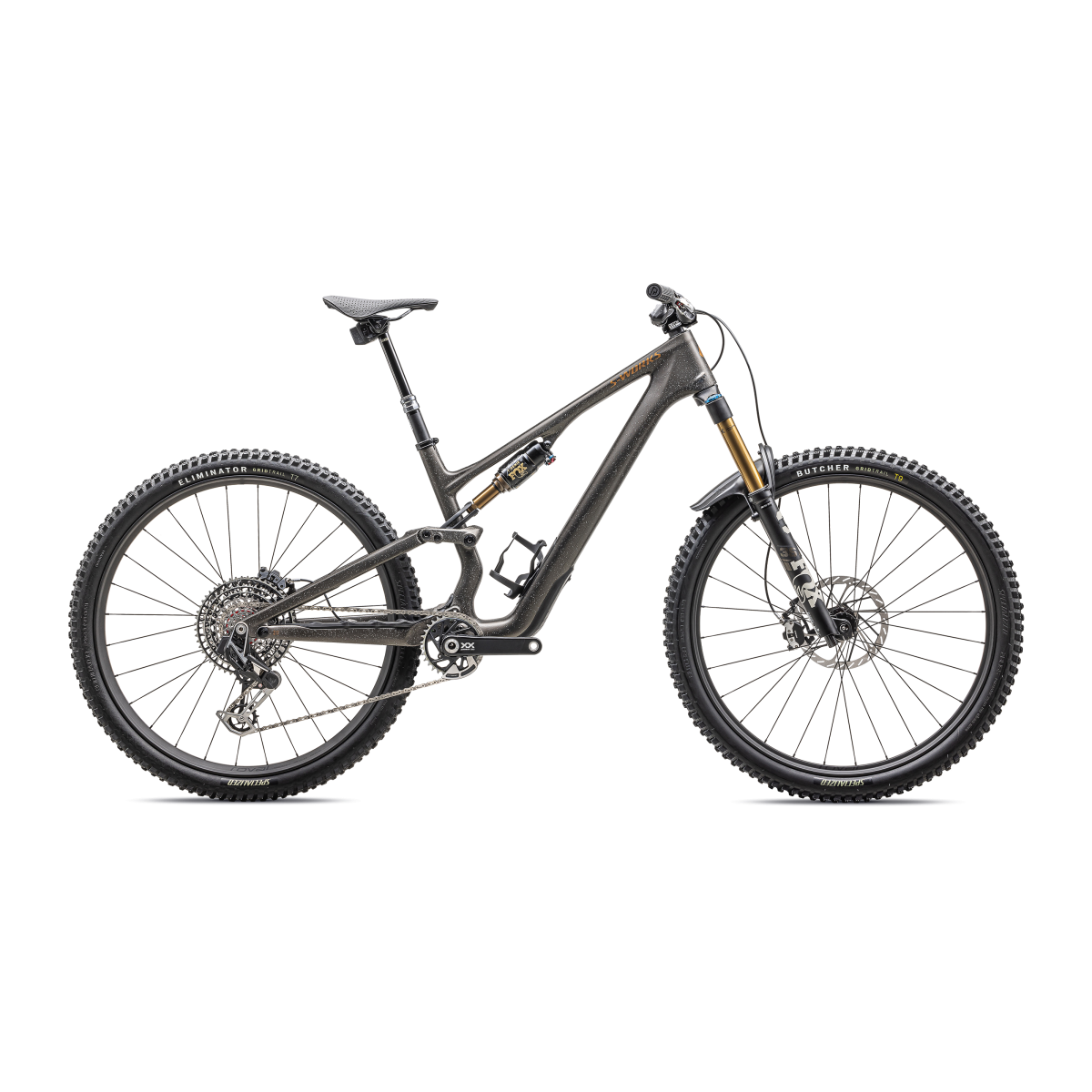 Vélo Specialized Stumpjumper 15 S-Works Satin Gunmetal / Clay / White Mtn / Dove Grey / Gloss Bronze 2025