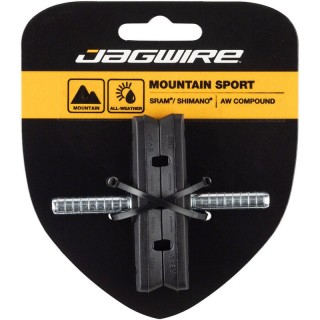 Jeu de patins de frein VTT Jagwire Mountain Sport Cantilever 70 mm | plaquettes de frein