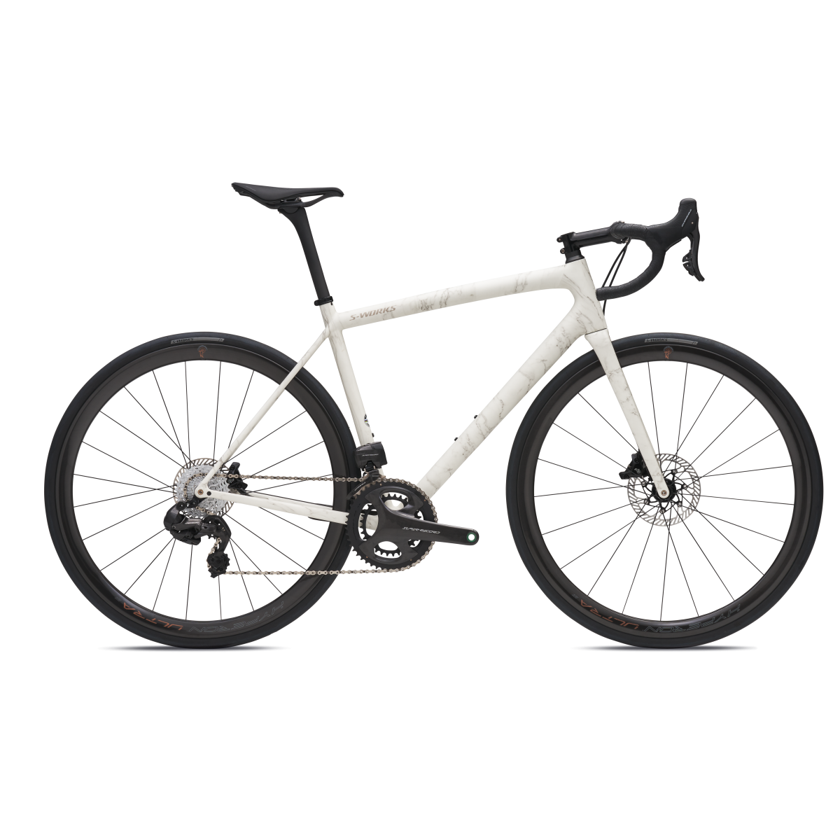 Vélo Specialized Aethos S-Works LTD Satin Birch / Black Pearl 2023