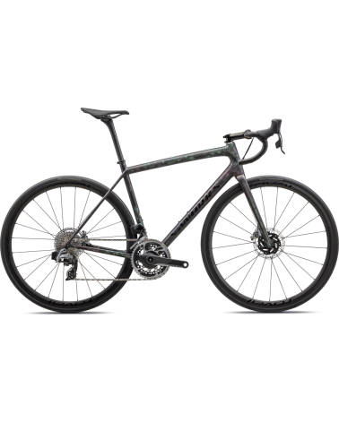 Bicicleta Specialized Aethos S-Works Etap Gloss Obsidian/Lapis + Abalone Organic Color Run/Obsidian