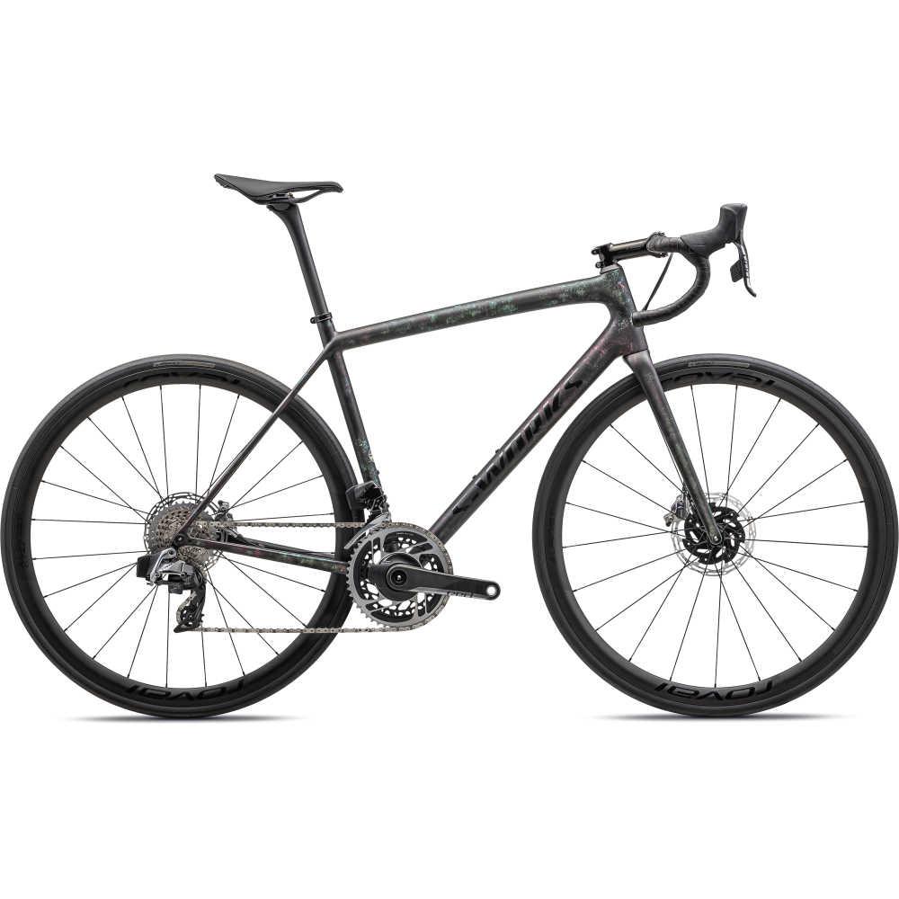 Bicicleta Specialized Aethos S-Works Etap Gloss Obsidian/Lapis + Abalone Organic Color Run/Obsidian