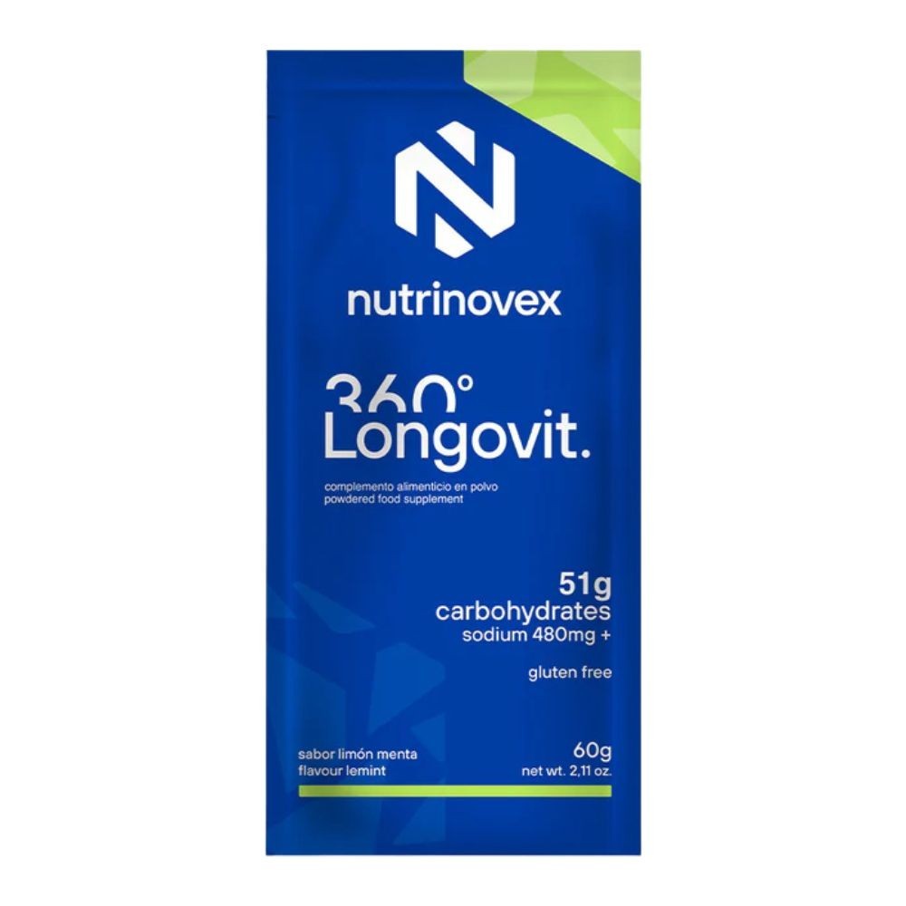 Glucides Nutrinovex Longovit 360 Drink 51 g Citron Menthe | Nutrition cyclisme |