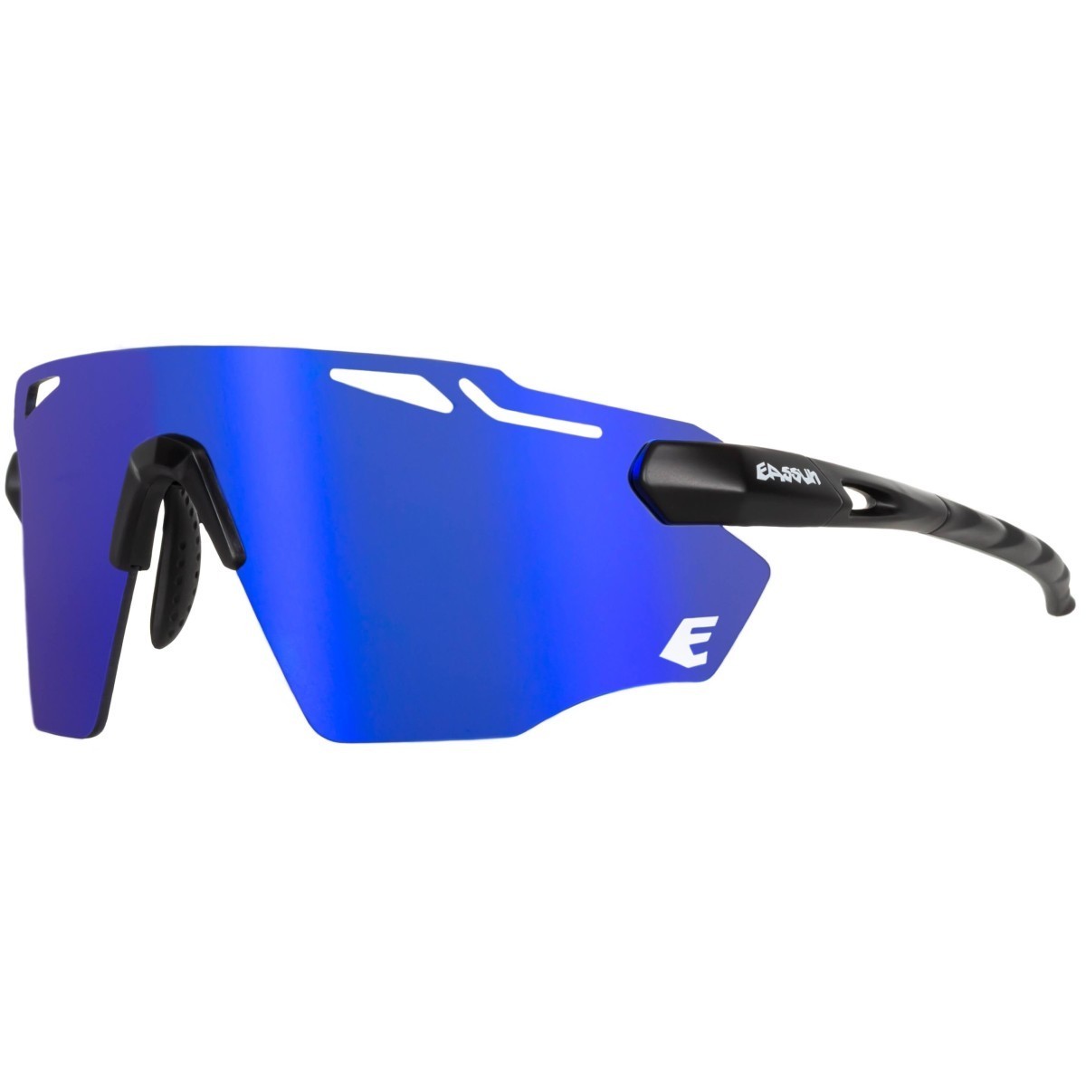 Lunettes Eassun Fartlek Noir Mat Verres Bleus | Lunettes de cyclisme