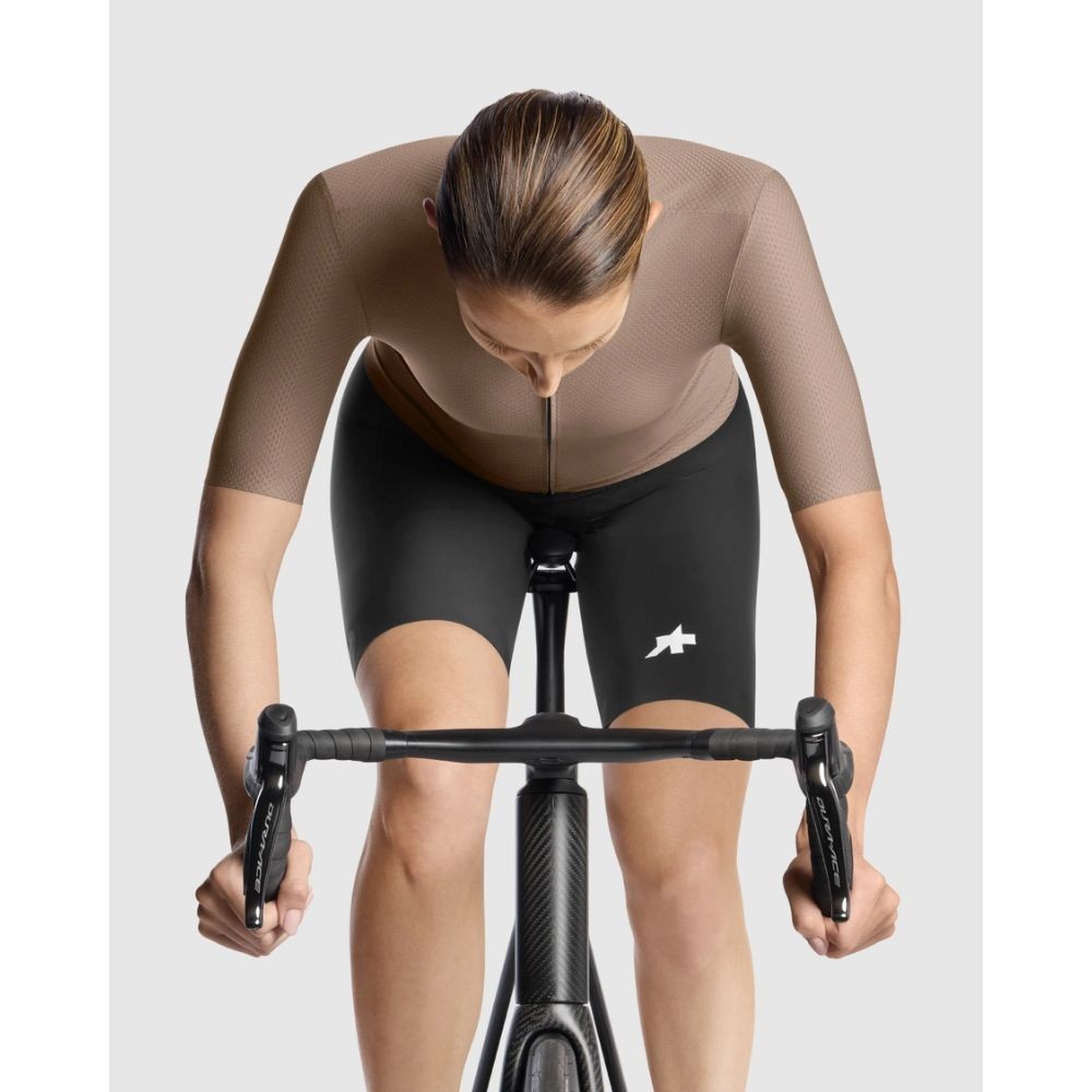 Maillot à manches courtes pour femme Assos Dyora R S11 Terra Sand