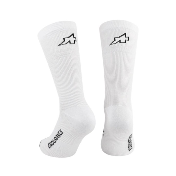 Chaussettes Assos Endurance S11 White Series|Vêtements cyclisme