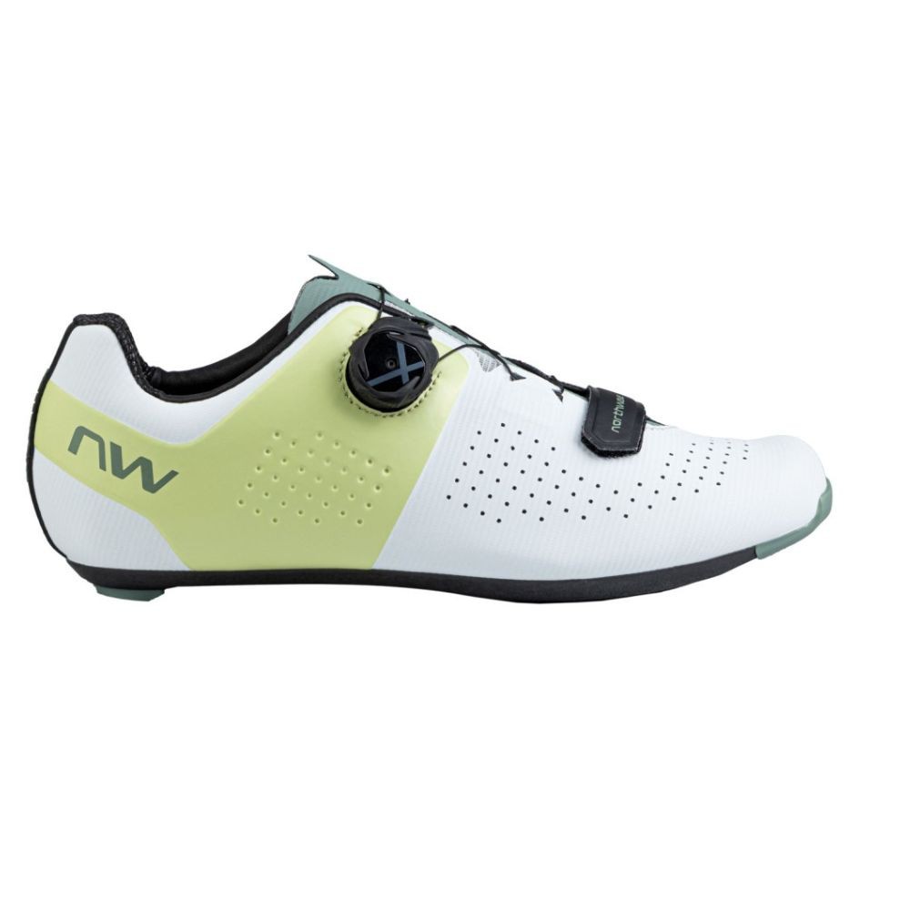 Zapatillas Carretera Northwave Storm Carbon Blanco-Amarillo Pastel