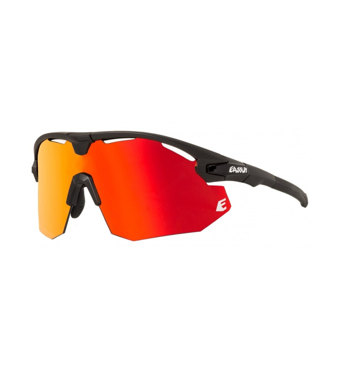 Lunettes Eassun Giant Noir Mat Verres Rouges | Lunettes de cyclisme