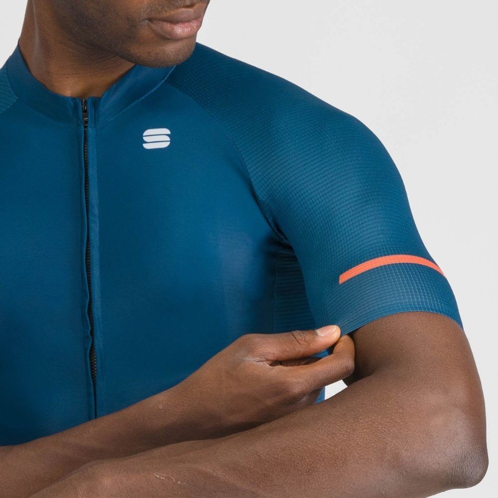 Maillot à manches courtes Sportful Supernova Teal Blue