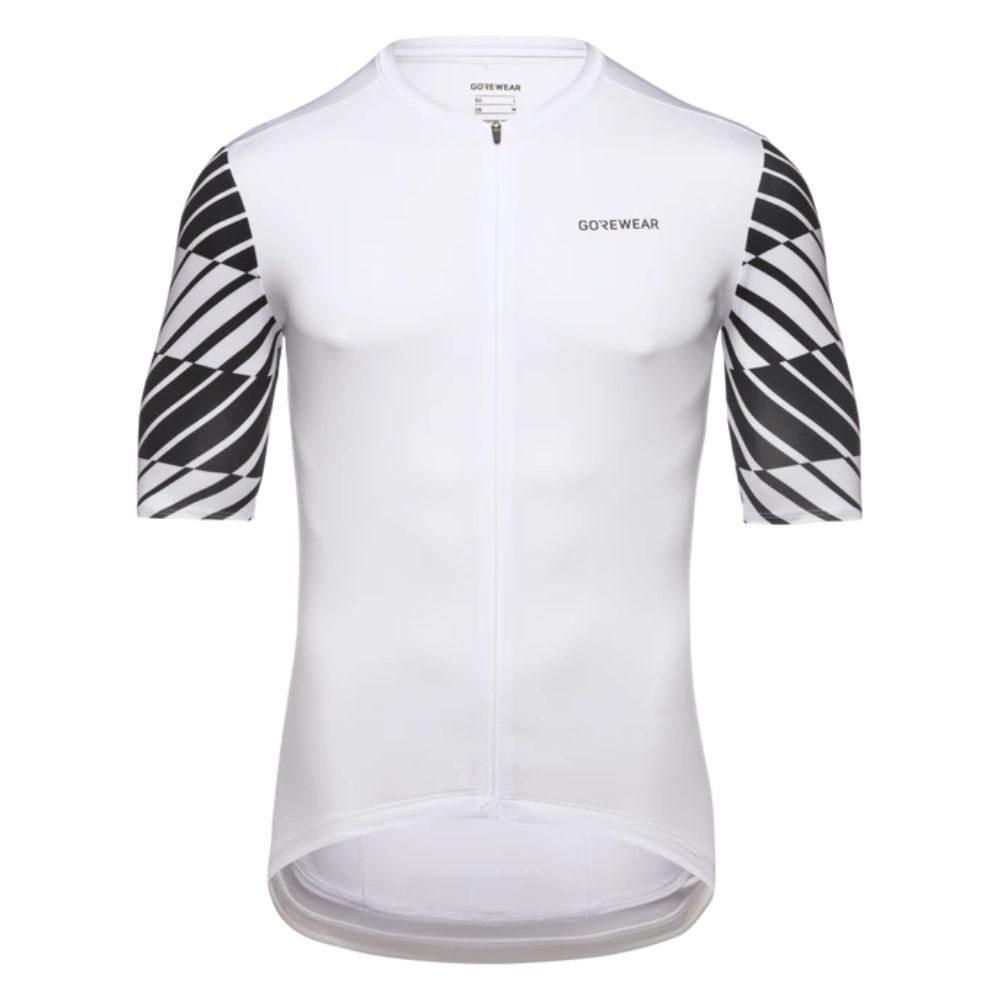 Maillot Homme Manches Courtes Gore Swiftride Blanc Optique/Noir
