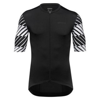 Maillot homme à manches courtes Gore Swiftride noir/blanc