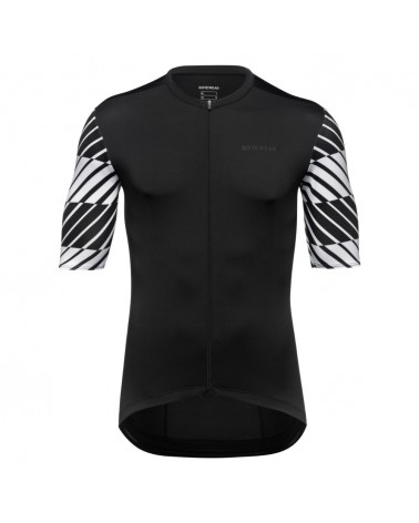 Maillot Hombre Manga Corta Gore Swiftride Optical Black/White