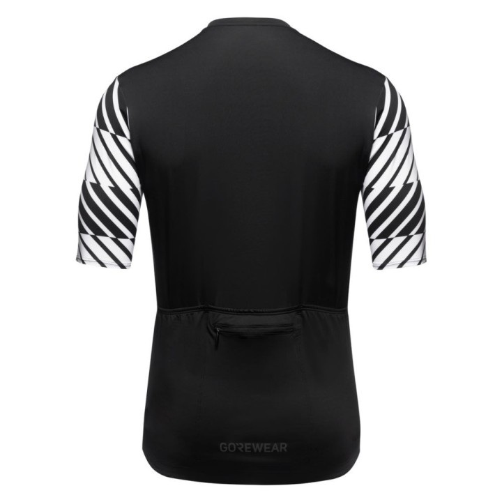 Maillot homme à manches courtes Gore Swiftride noir/blanc