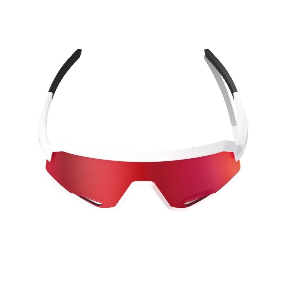 Gafas 100% Slendale Lente Espejo Rojo Multicapa - Montura Blanco Mate