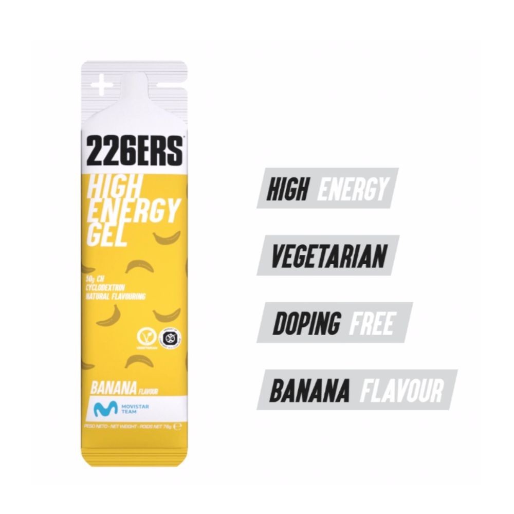 Gel 226ERS High Energy 76 g Banane | Nutrition cyclisme |