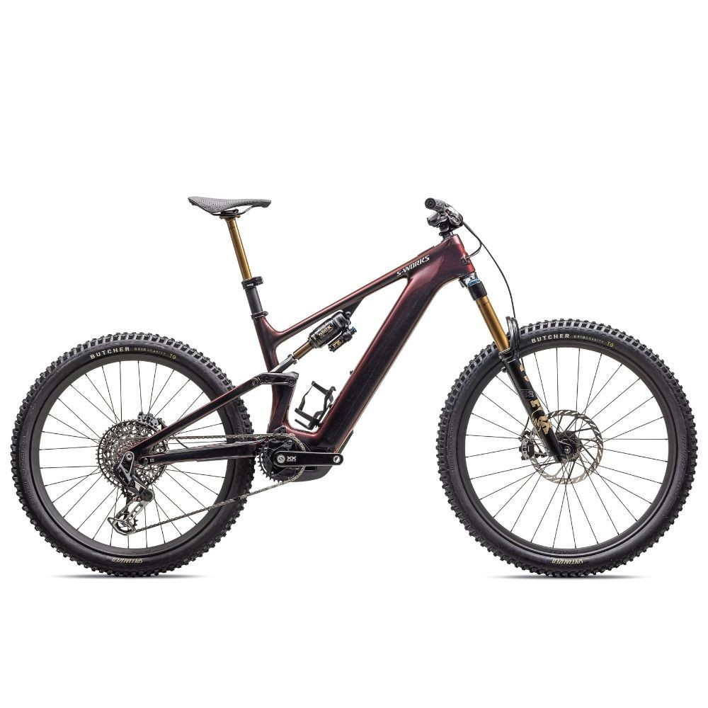 Vélo Specialized Turbo Levo S.Works Carbon G4 Nb Rouge nacré brillant / Noir / Blanc métallisé argenté 2026