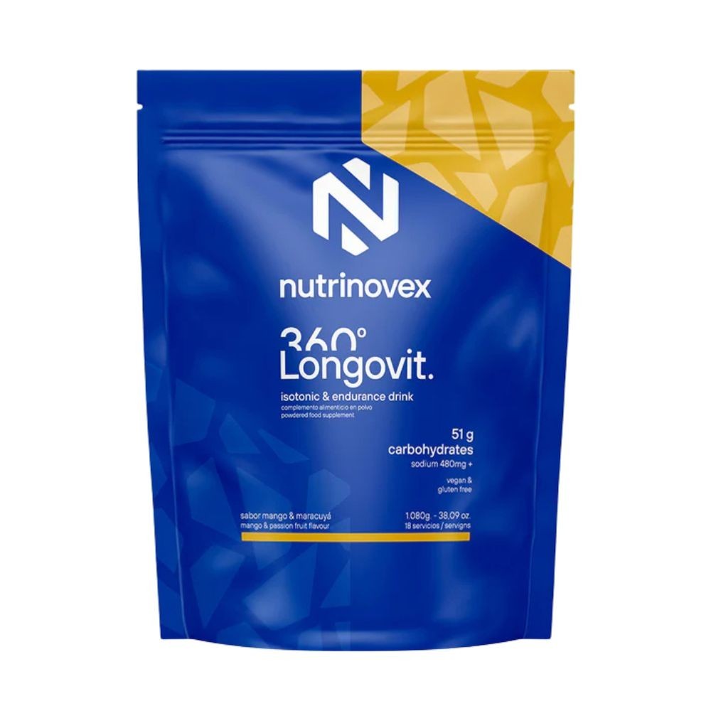 Carbohydrates Nutrinovex Longovit 360 Drink 51 g  Doypack 1080 g Mangue Maracuja
