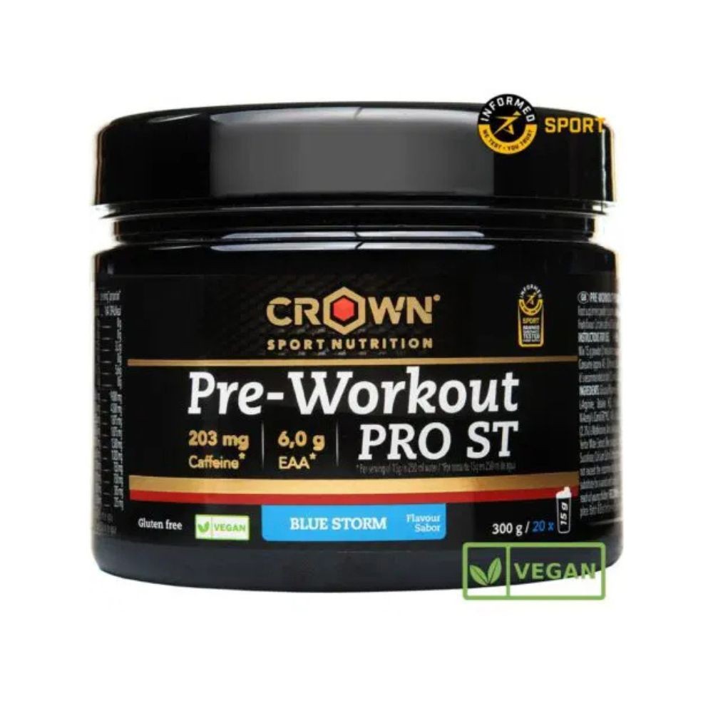Pre-Entreno Crown Pre-Workout PRO ST 300g Blue Storm