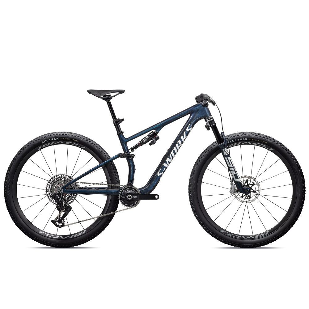 Vélo Specialized S-Works Epic 8 Gloss Cyan Blue Pearl / Metallic White Silver 2026