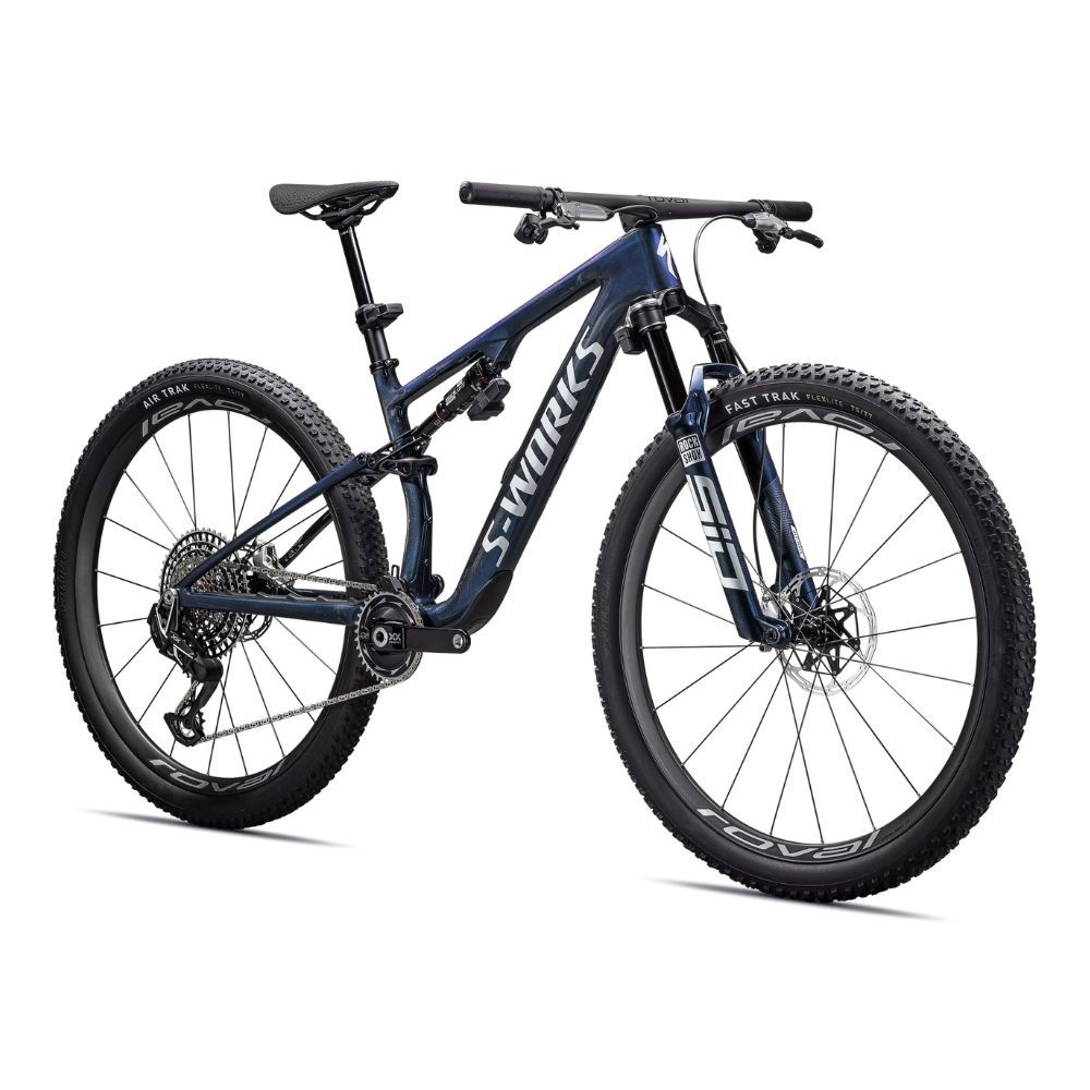 Vélo Specialized S-Works Epic 8 Gloss Cyan Blue Pearl / Metallic White Silver 2026