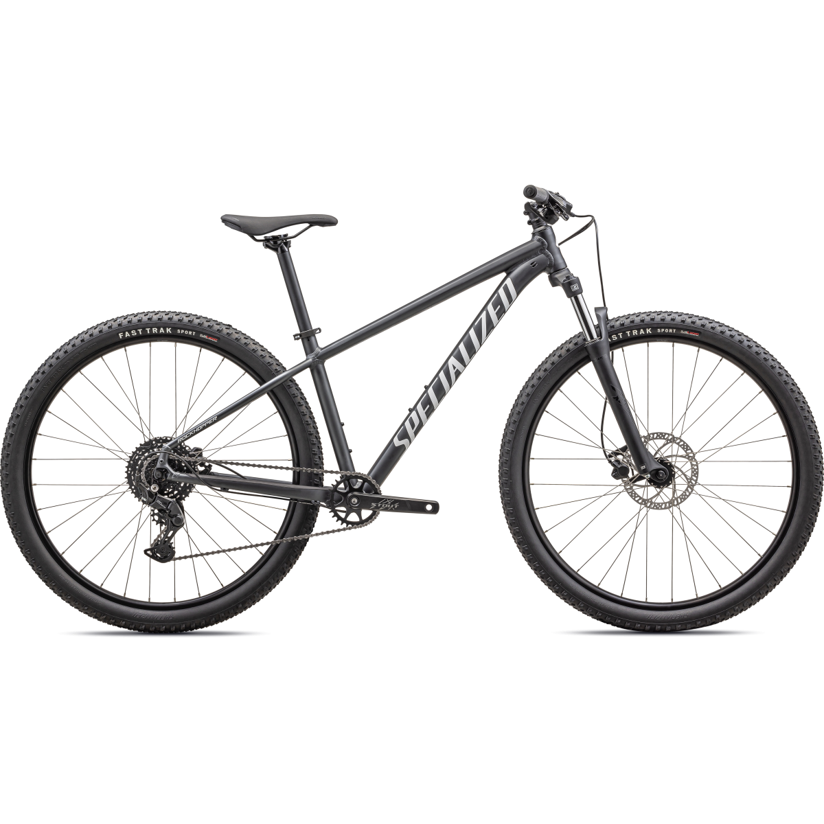 Bicicleta Specialized Rockhopper Sport Vn Satin Black Liquid Metal / White