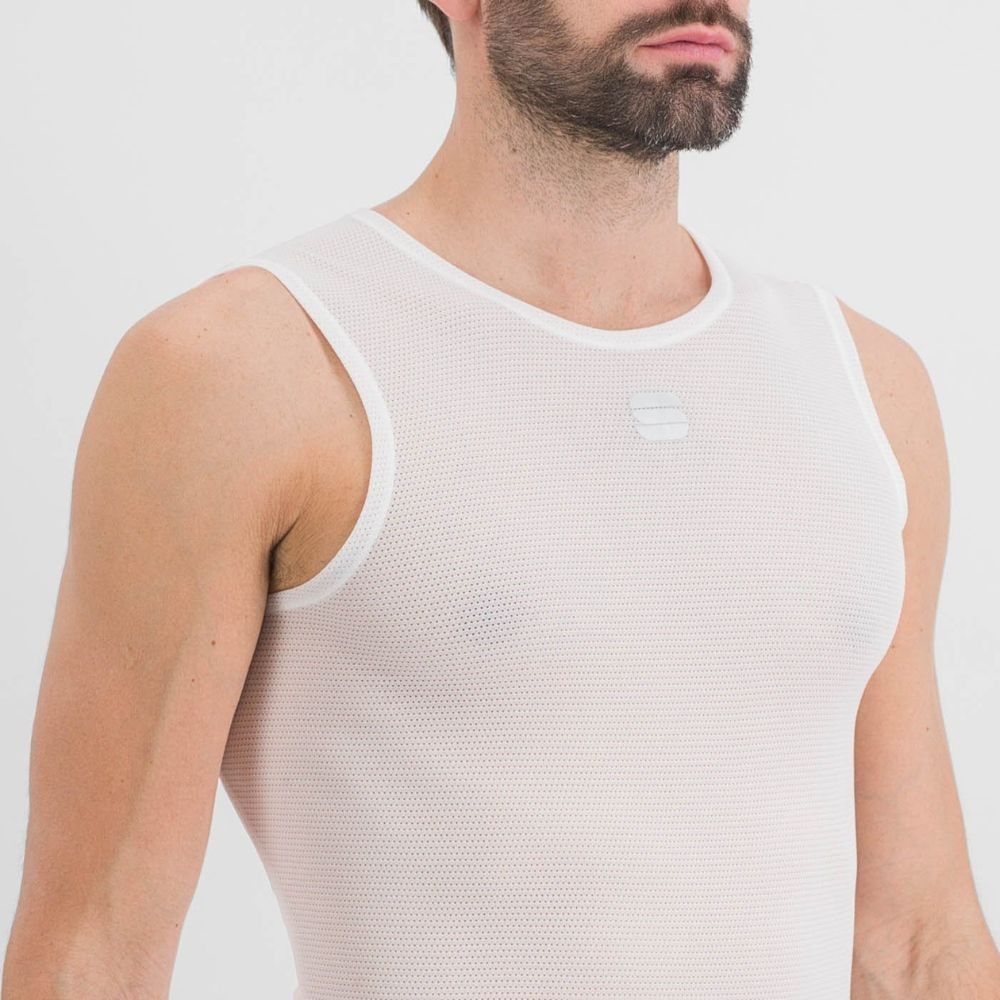 Camiseta interior Sportful Thermo Dynamic Lite White|ropa interior ciclismo
