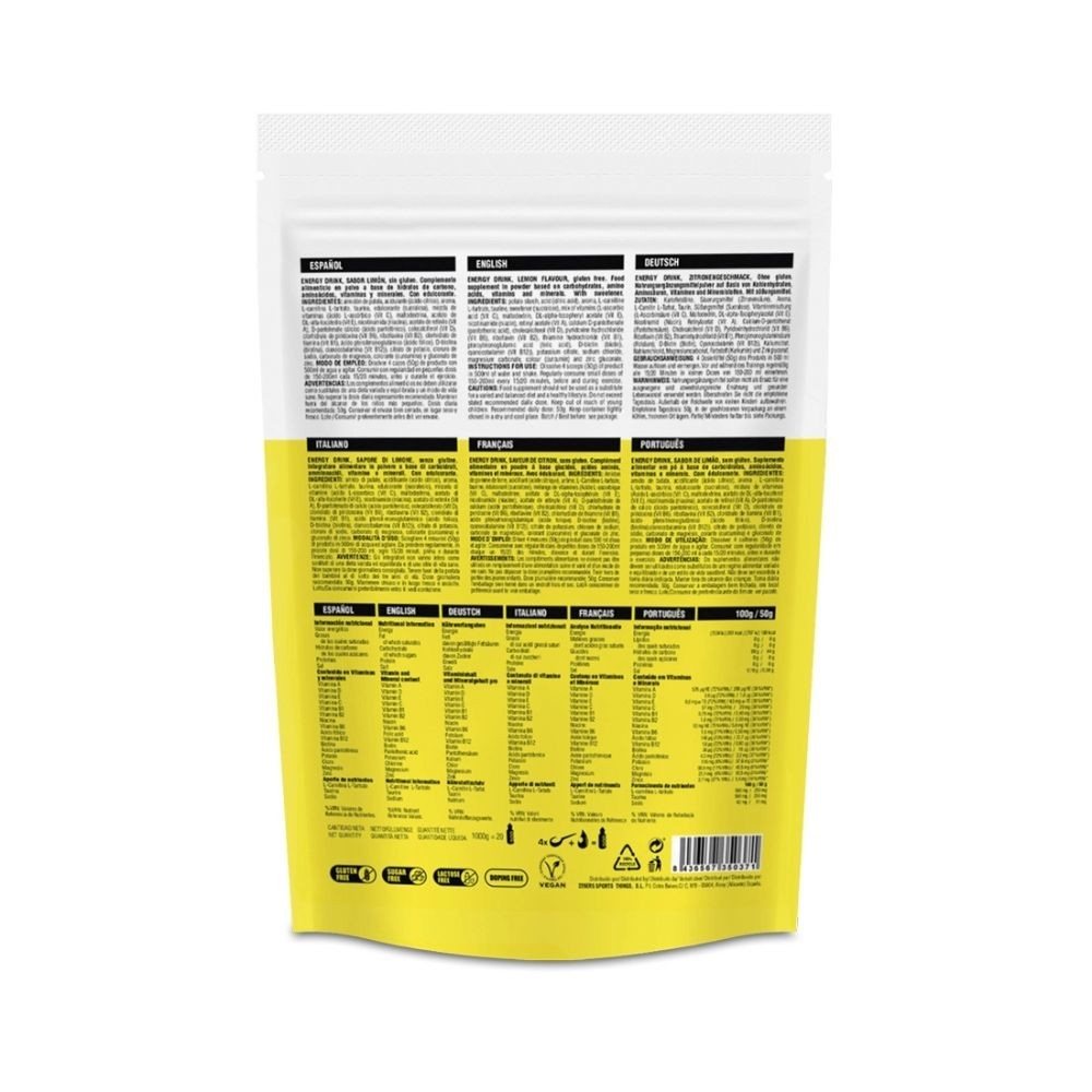 Boisson énergisante 226ERS Boisson énergétique Citron 1000 g.