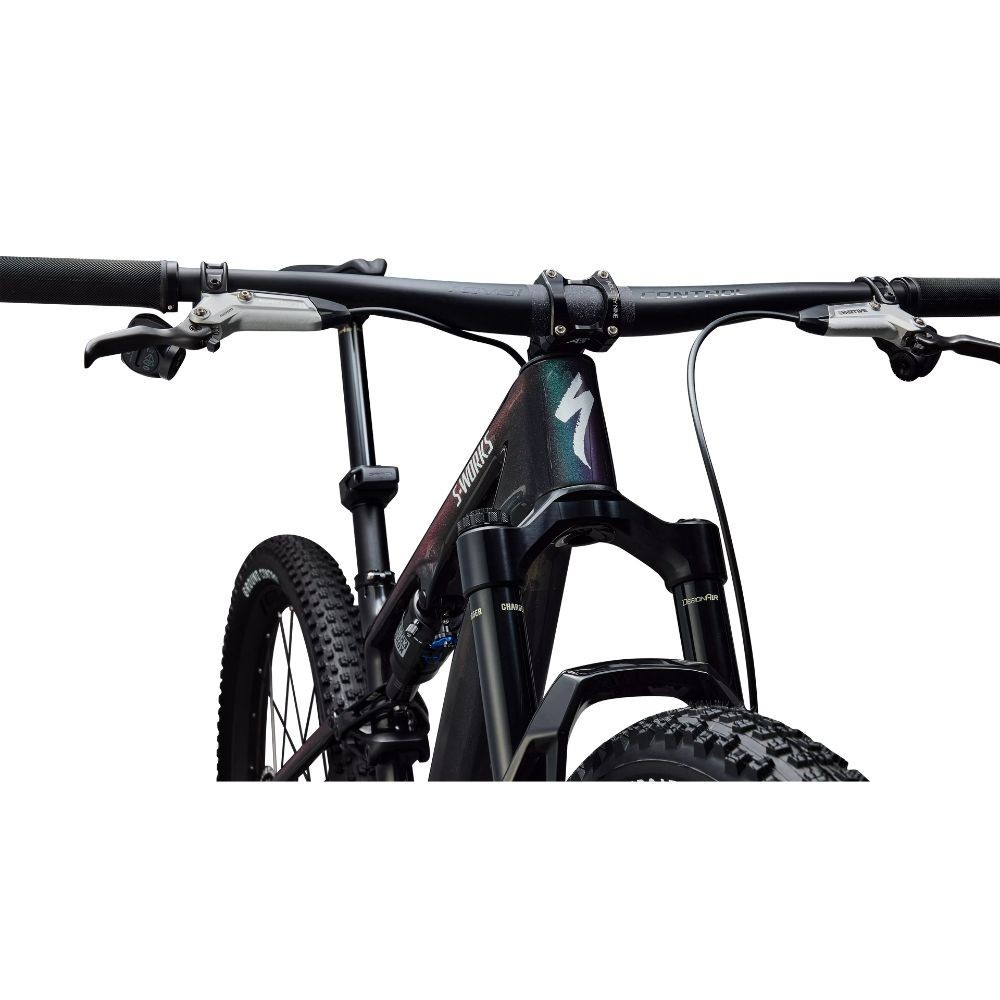 Bicicleta Specialized S-Works Epic 8 EVO AXS Gloss Carbon/Green to Purple Viavi Fade/Brushed Liquid Metal
