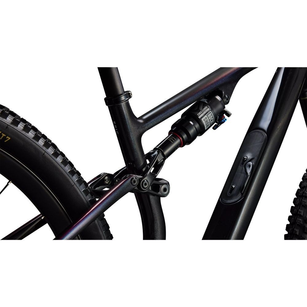 Bicicleta Specialized S-Works Epic 8 EVO AXS Gloss Carbon/Green to Purple Viavi Fade/Brushed Liquid Metal