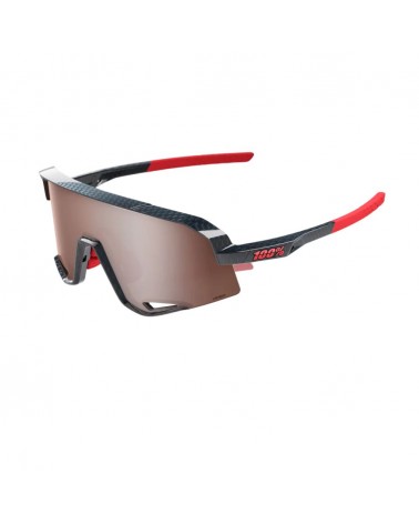 Gafas 100% Slendale Lente HiPER® Crimson Silver Mirror Lens - Montura Gloss Carbon Fiber