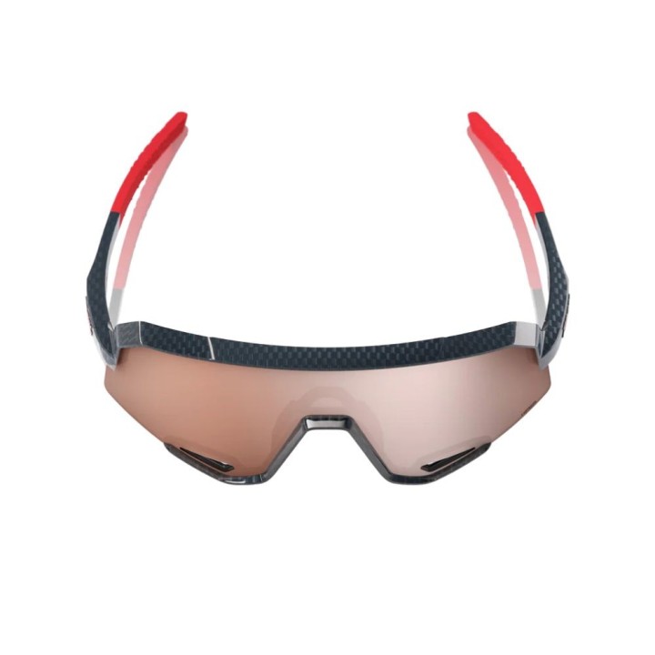 Gafas 100% Slendale Lente HiPER® Crimson Silver Mirror Lens - Montura Gloss Carbon Fiber