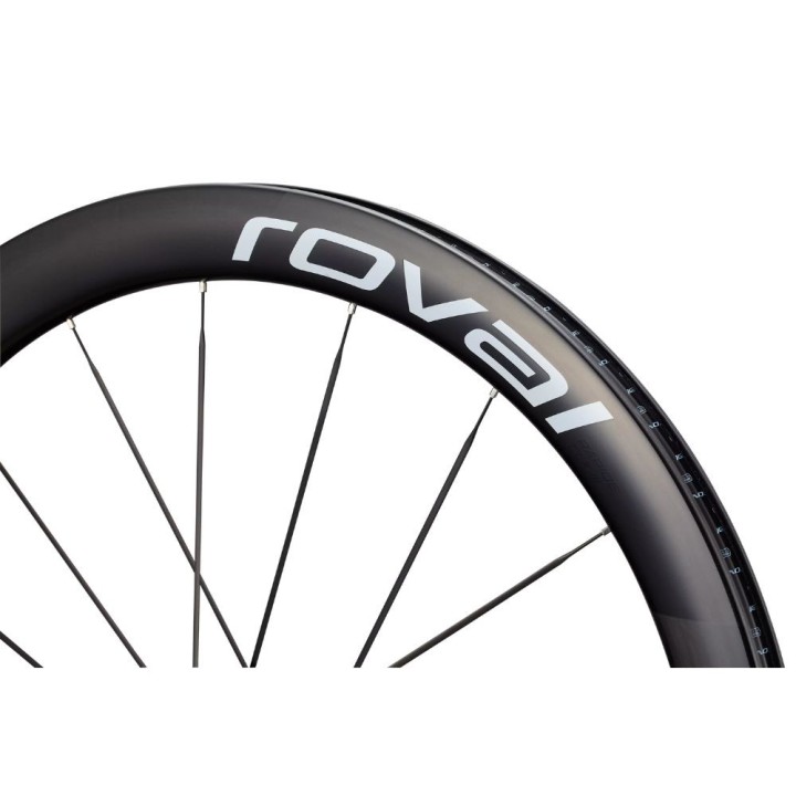 Roues Roval Rapide CLX III carbone brillant/blanc brillant
