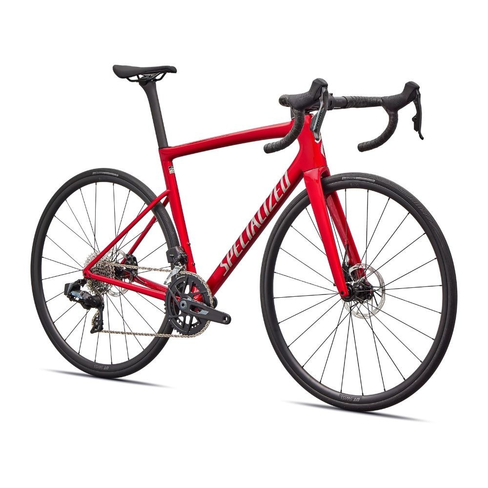 Bicicleta Specialized Tarmac Sl8 Comp Axs Gloss Red Tint Over Silver Dust / Silver Dust