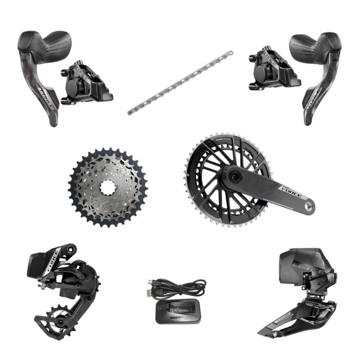 Grupo Sram Force AXS E1 2x12 48x35 Cassette 10-36