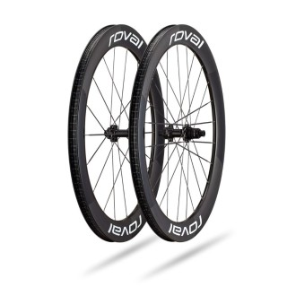 Roues Roval Rapide Sprint CLX Carbone brillant/Blanc brillant