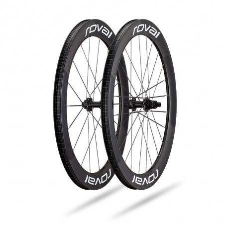 Roues Roval Rapide Sprint CLX Carbone brillant/Blanc brillant